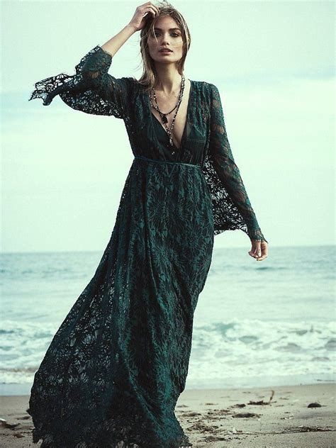 Get the Green Boho Look with a Stunning Bohemian Dress